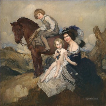 ジョージ・ワシントン・ランバート Painting - 肖像画グループ ジョージ ワシントン ランバートの肖像画